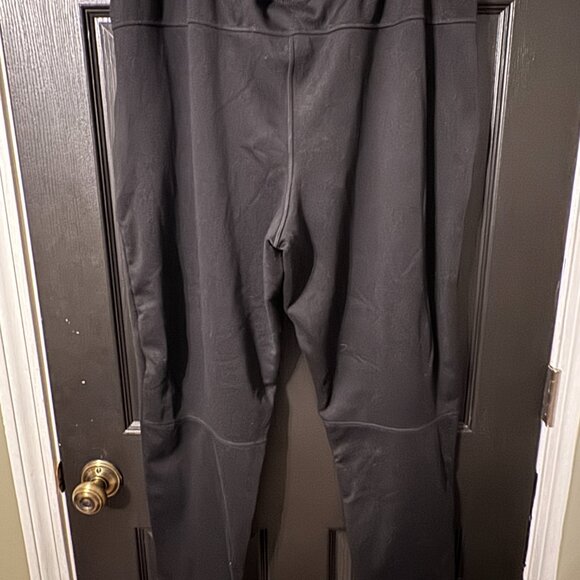 Like New Mens North Face Medium Weight Sweatpants Black White Logo Extra Large - Picture 4 of 4